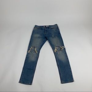 Men’s Topman jeans busted knee size 32